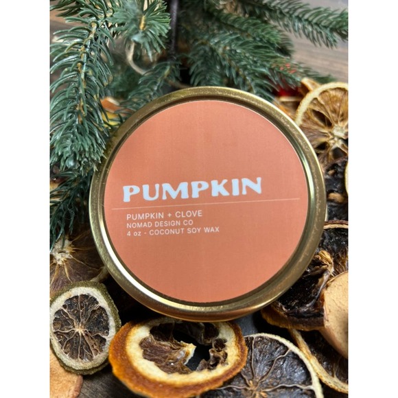 Pumpkin Clean Scent Candle 4 oz tent - Picture 3 of 6